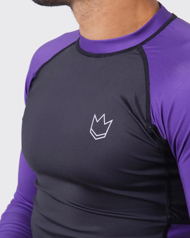 KINGZ Ranked Performance V2 L/S Rashguard-purple